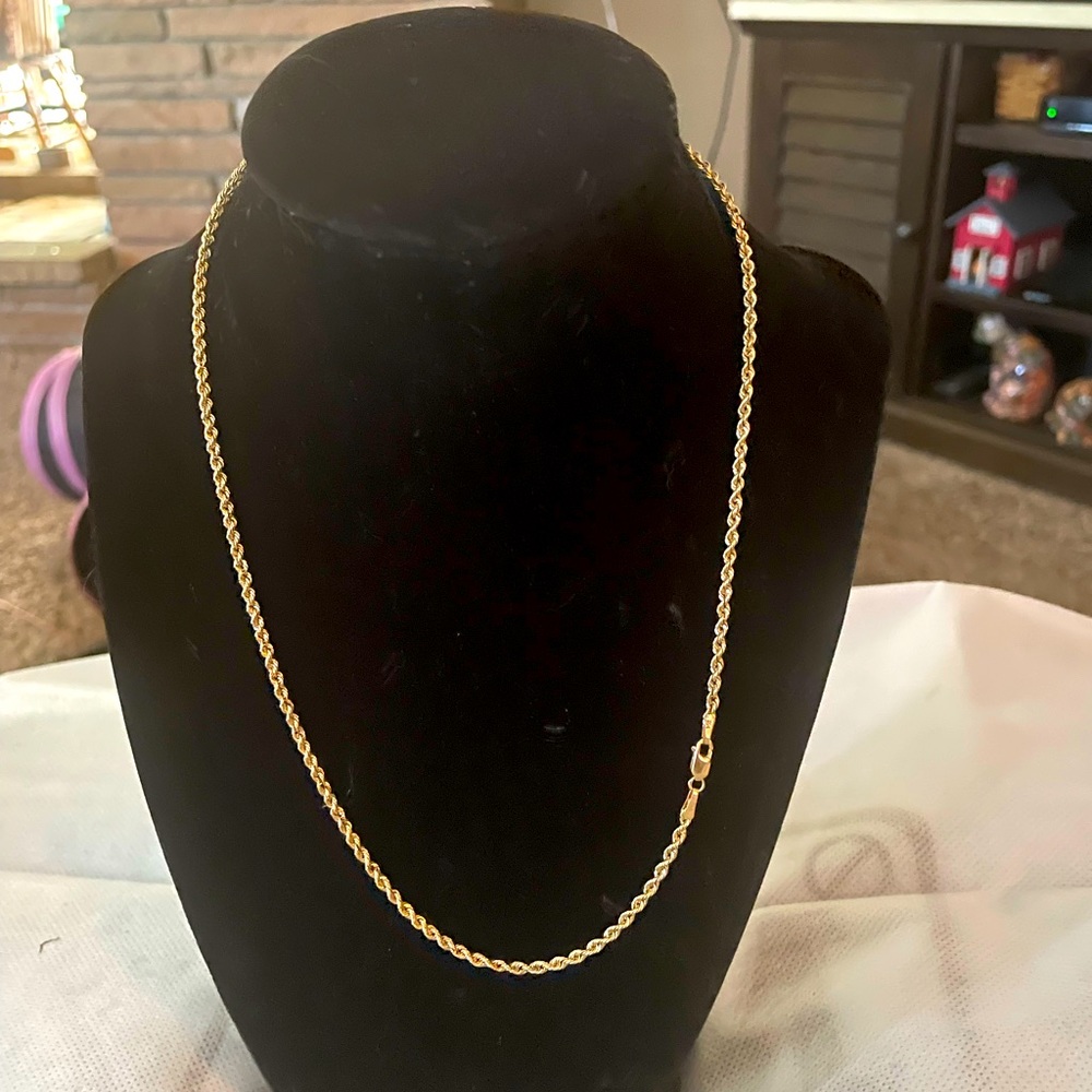 14k dazzling rope chain